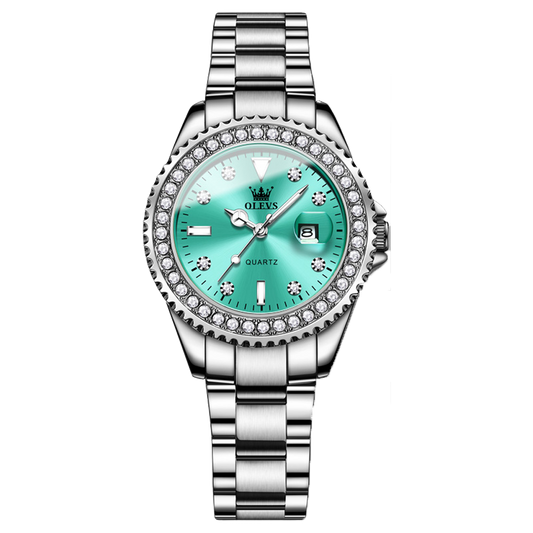 Olevs Crystallize Women Stainless Quartz Watch