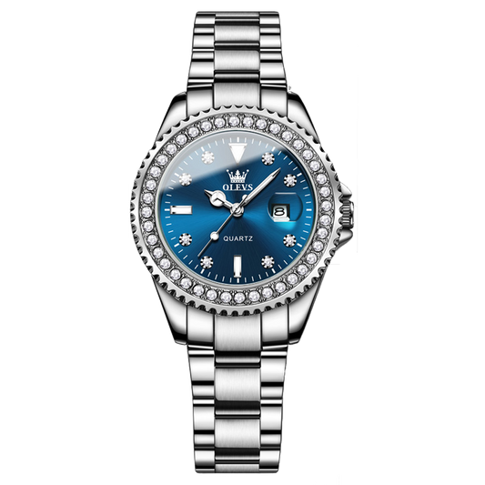 Olevs Crystallize Women Stainless Quartz Watch