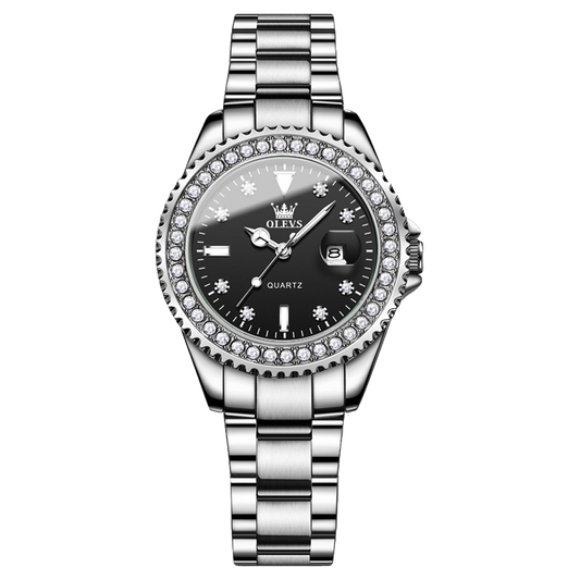 Olevs Crystallize Women Stainless Quartz Watch