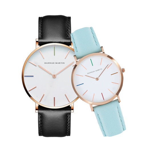 Hannah Martin Classic Hue Couple Watches Set