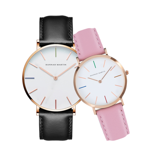 Hannah Martin Classic Hue Couple Watches Set