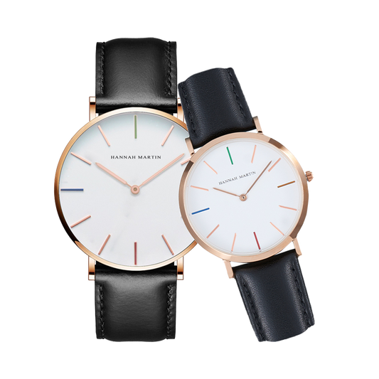 Hannah Martin Classic Hue Couple Watches Set