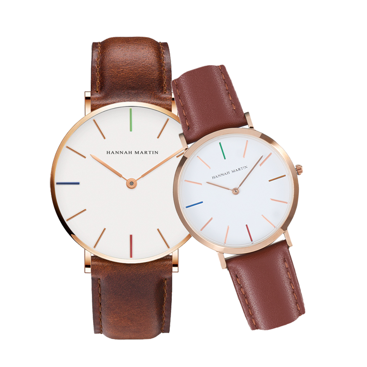 Hannah Martin Classic Hue Couple Watches Set