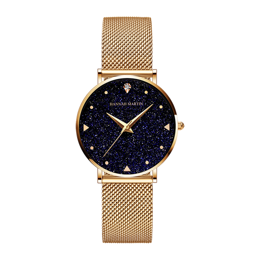 Hannah Martin Galaxious Women Stainless Quartz Watch - Gold