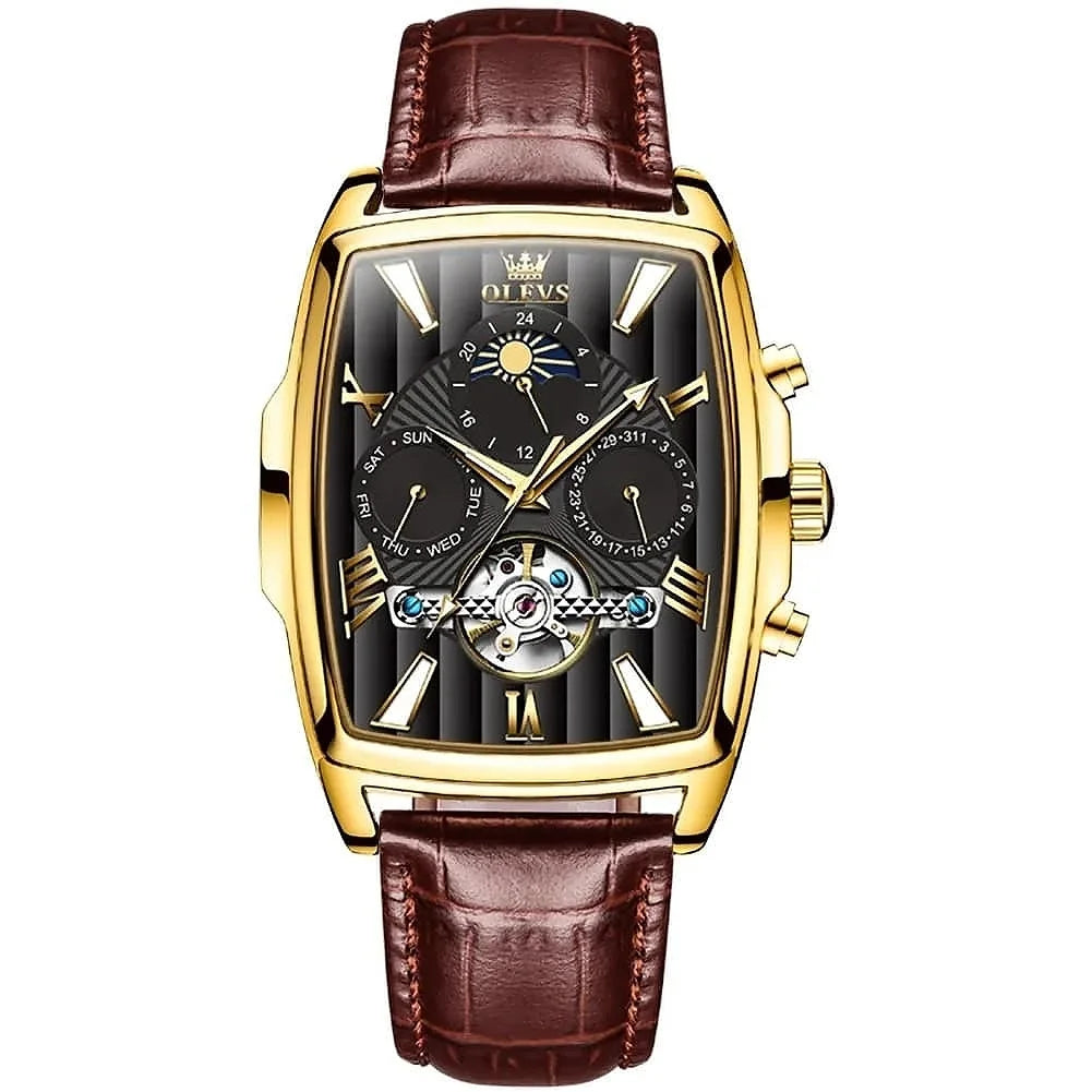 [Pre-Order] Olevs The Square Hollow Mechanical Watch