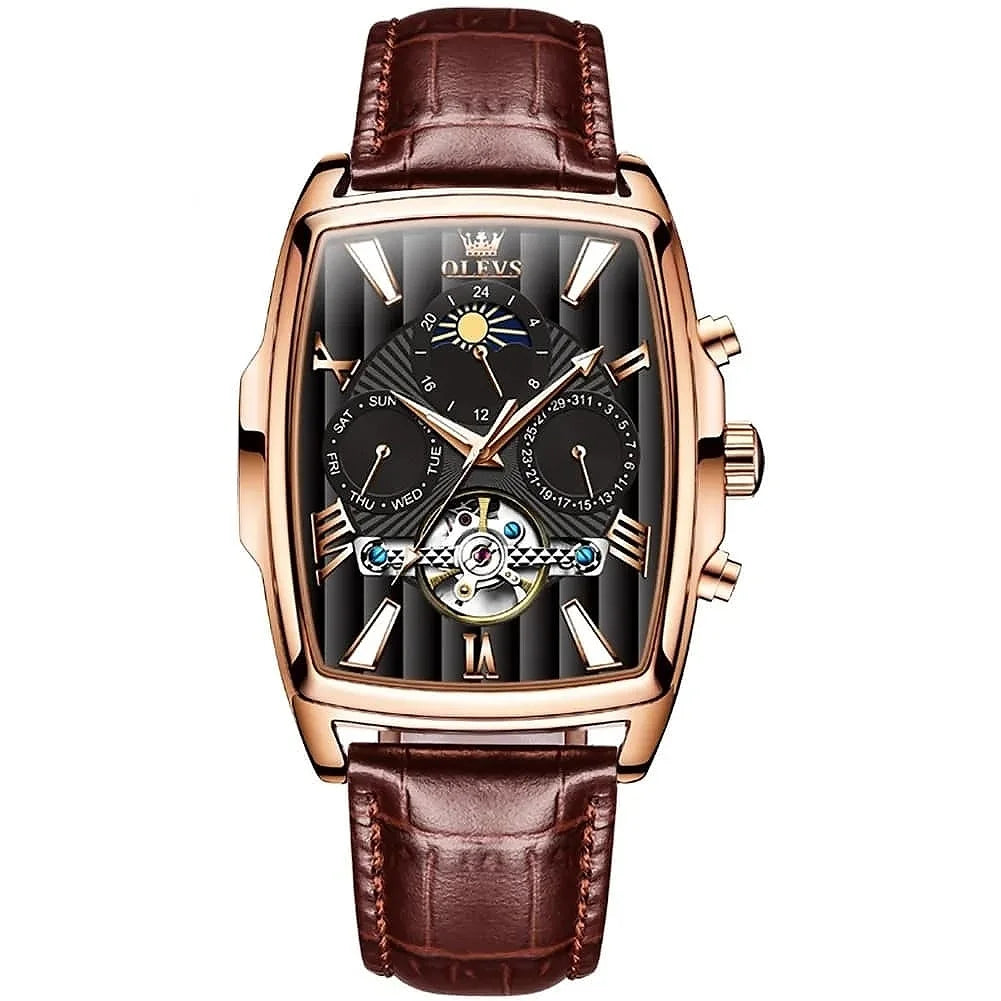 [Pre-Order] Olevs The Square Hollow Mechanical Watch