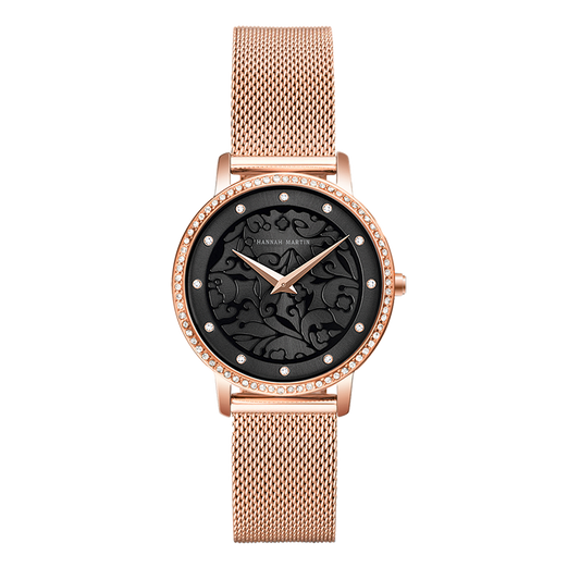 Hannah Martin Fiore Black Women Quartz Watch