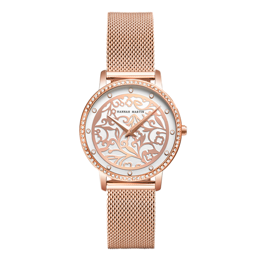 Hannah Martin Fiore Rose Gold Women Quartz Watch