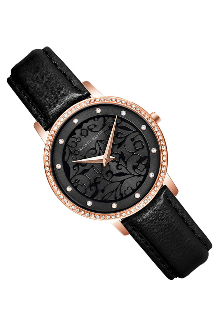 Hannah Martin Fiore Black Women Quartz Watch