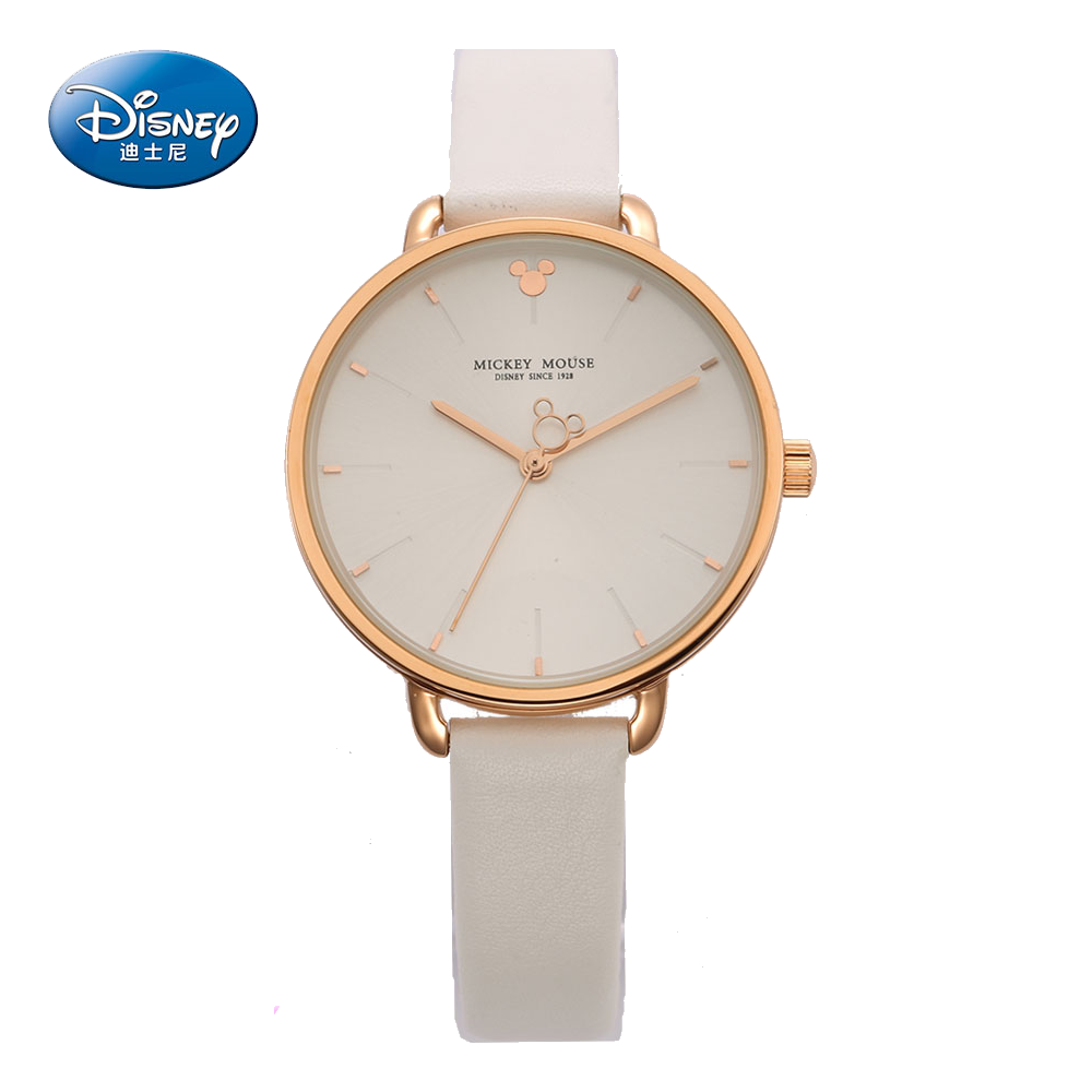 Disney Classic Mickey Character Dial Women Watch - White