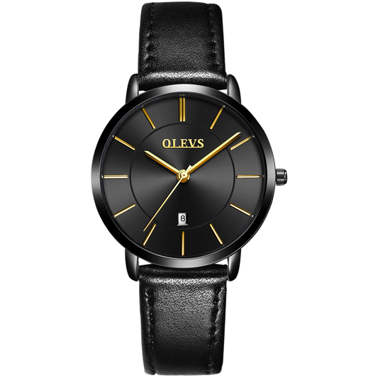 Olevs Ultra Light 40 BC-Black with Black Strap