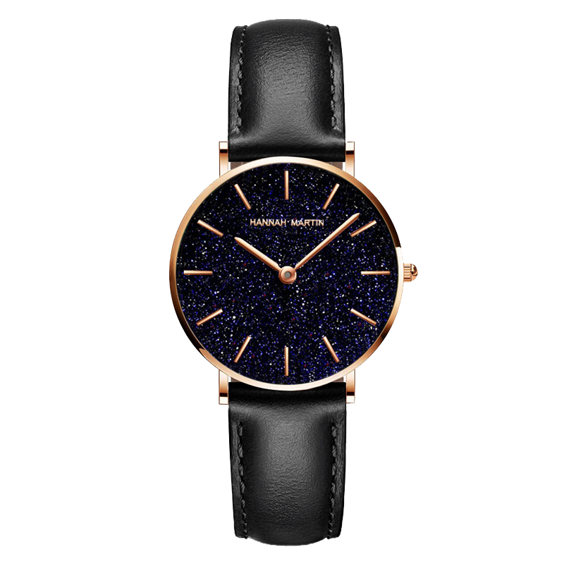 Hannah Martin Galaxious Women Leather Quartz Watch